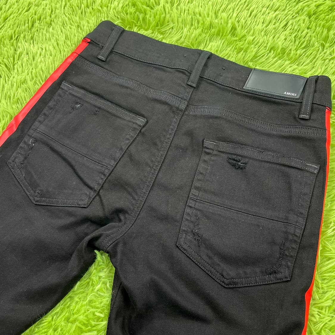 [30] AMIRI 아미리 사이드 스트라이프 진 레드 상품이미지9