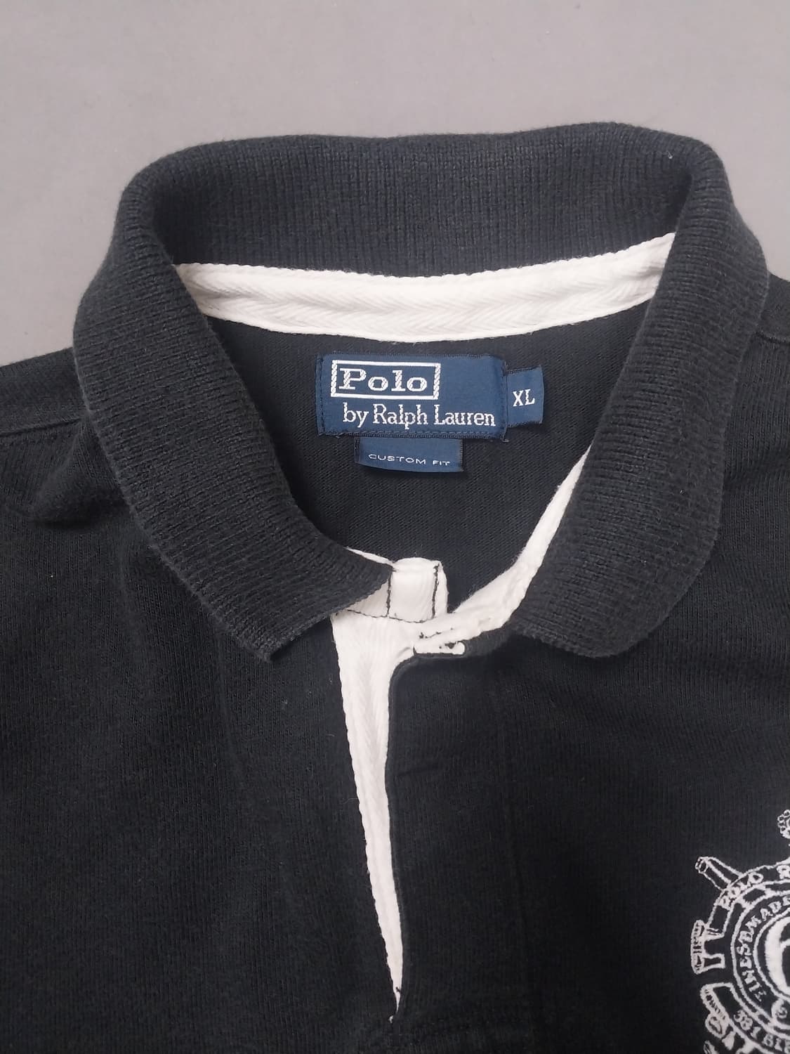 [XL] 폴로 랄프로렌 블랙 럭비 긴팔 티셔츠 상품이미지2