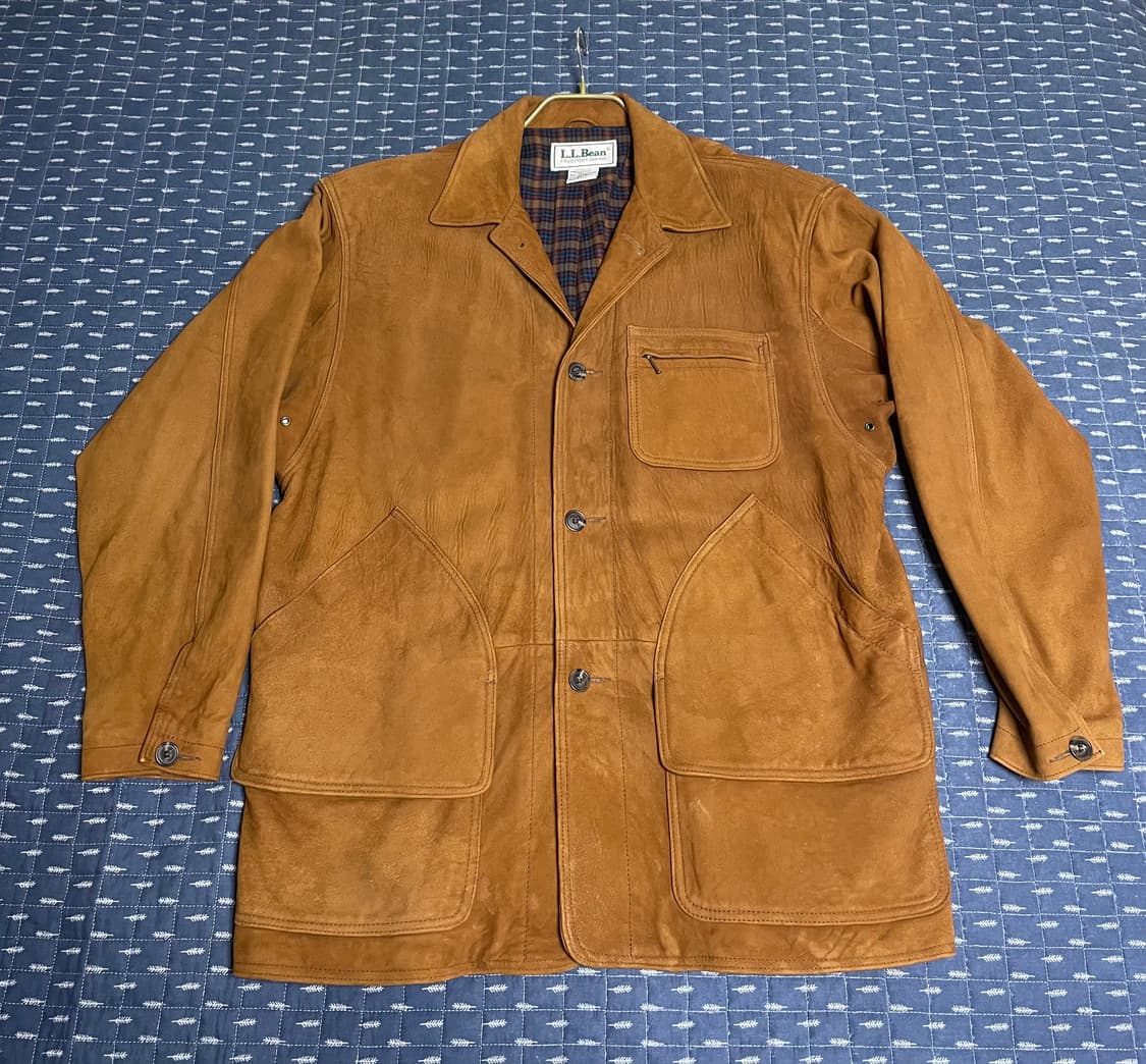 빈티지 엘엘빈 LL Bean USA 레더 헌팅 자켓 상품이미지1