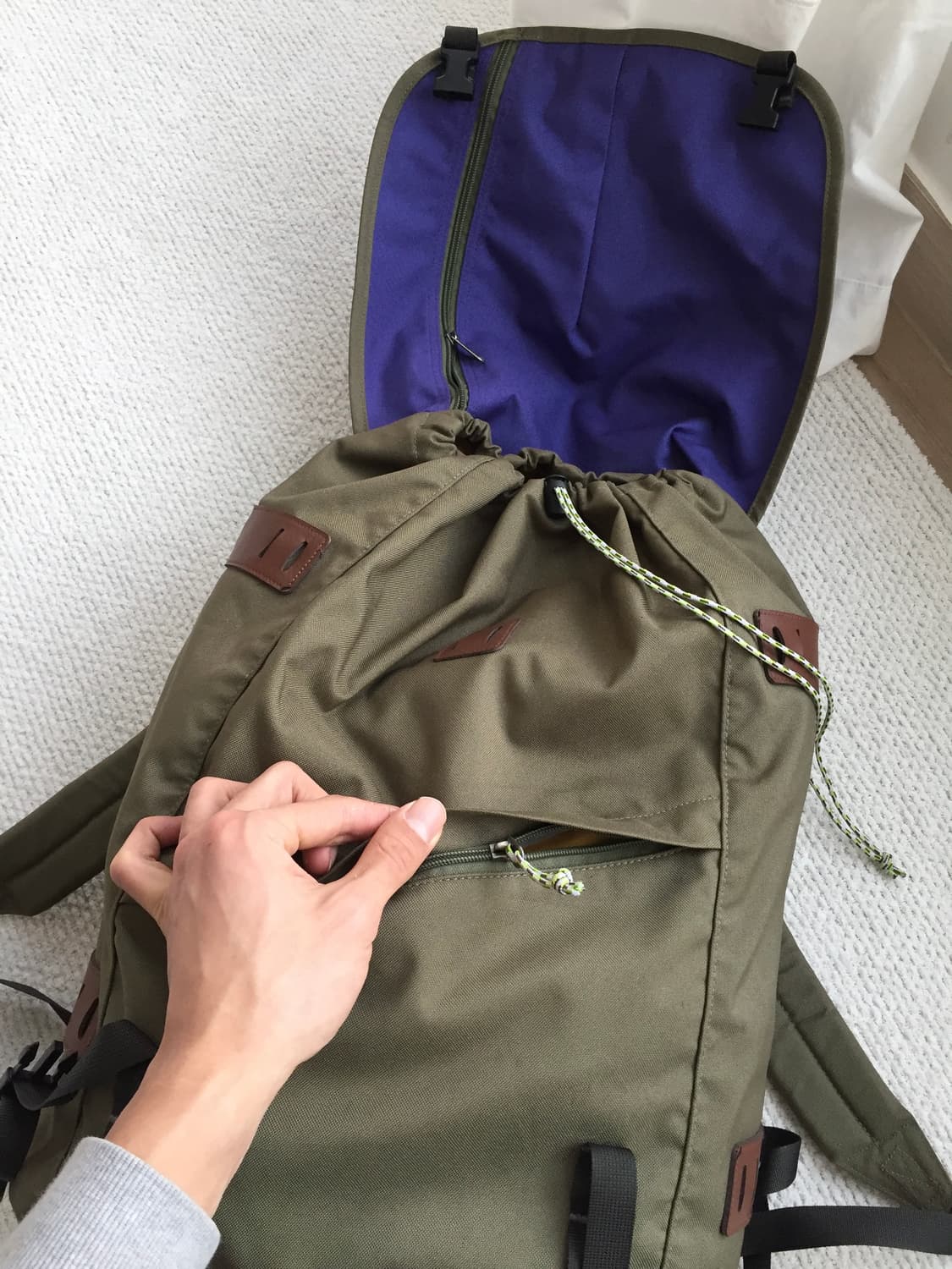 파타고니아 백팩 퍼플-올리브 상품이미지3