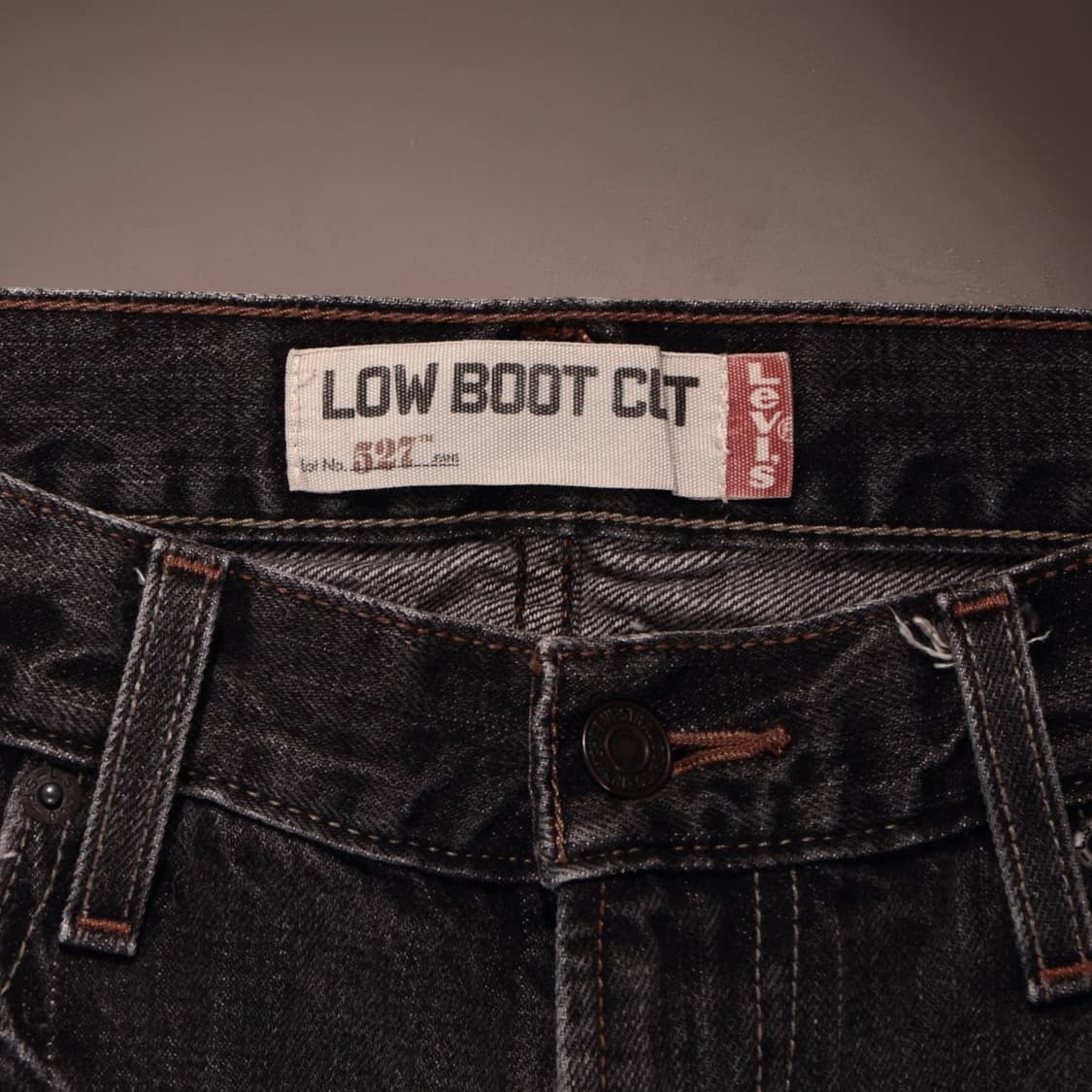 리바이스527 로우 부츠컷 흑청 데님팬츠 상품이미지3