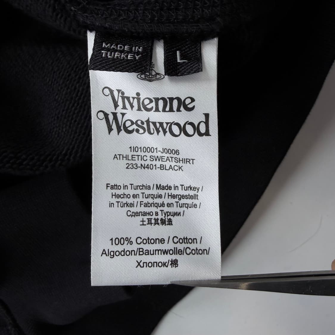 비비안웨스트우드 ORB 자수로고 크롭 맨투맨 상품이미지6