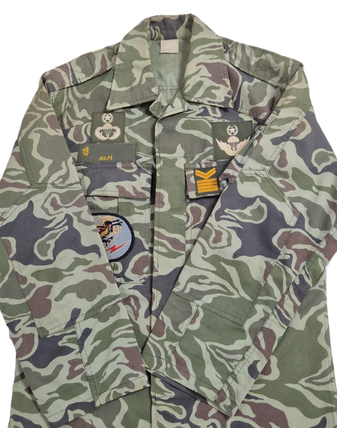 육군 구형 5공수특전여단 중사 충정무늬 충정복 전투복 상의 (S) 상품이미지7