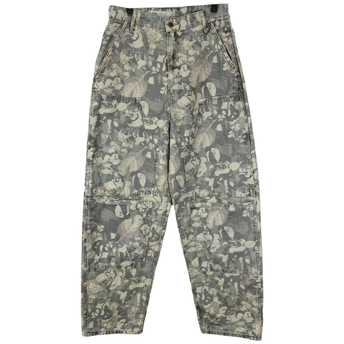 [자라] 카모 패턴 루즈핏 더블니 카펜터 워크 팬츠 M19198 상품이미지2