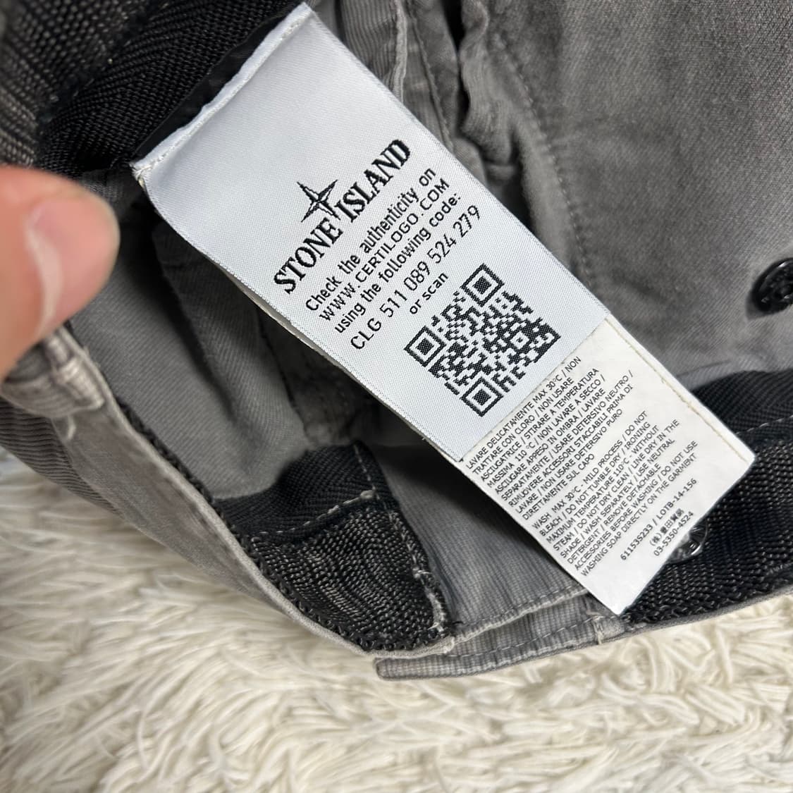 Stone Island Grey Cargo Pants 상품이미지7