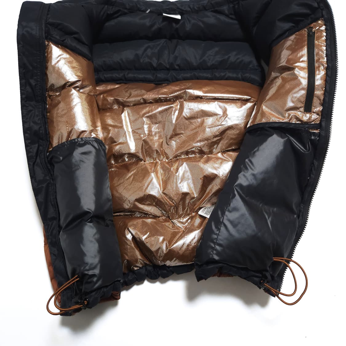 컬럼비아 옴니히트 구스다운 패딩 베스트 조끼 브라운오렌지 상품이미지5