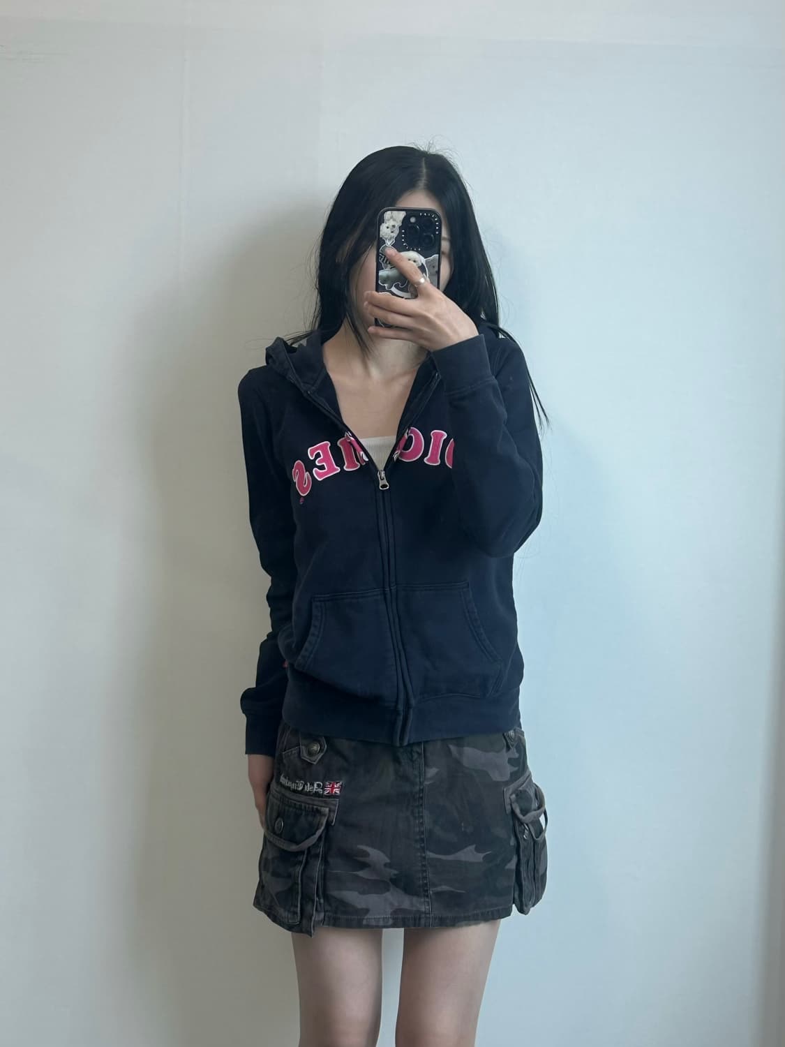 디키즈 자수로고 네이비 후드집업 상품이미지1