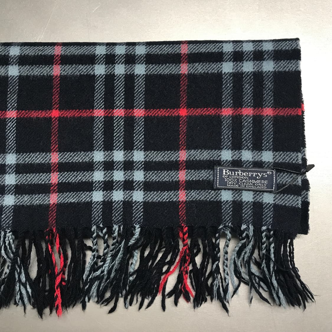 버버리 정품 캐시미어 머플러 네이비 상품이미지3