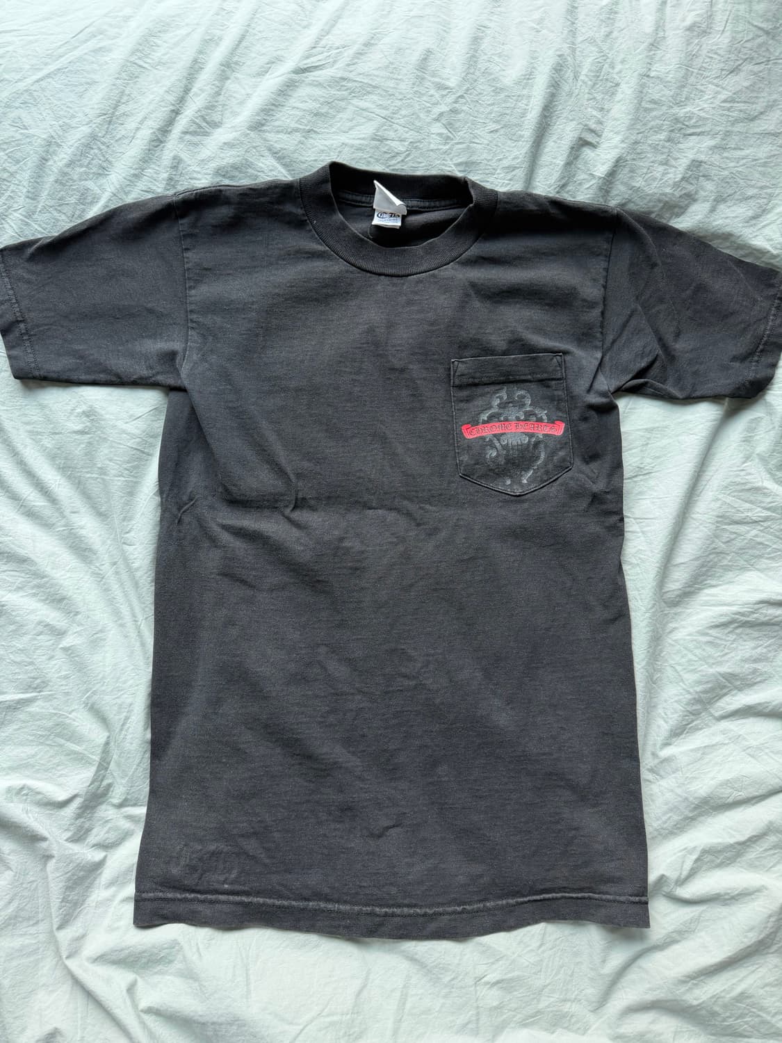 [S] 빈티지 크롬하츠 대거 반팔 티셔츠 블랙 상품이미지1