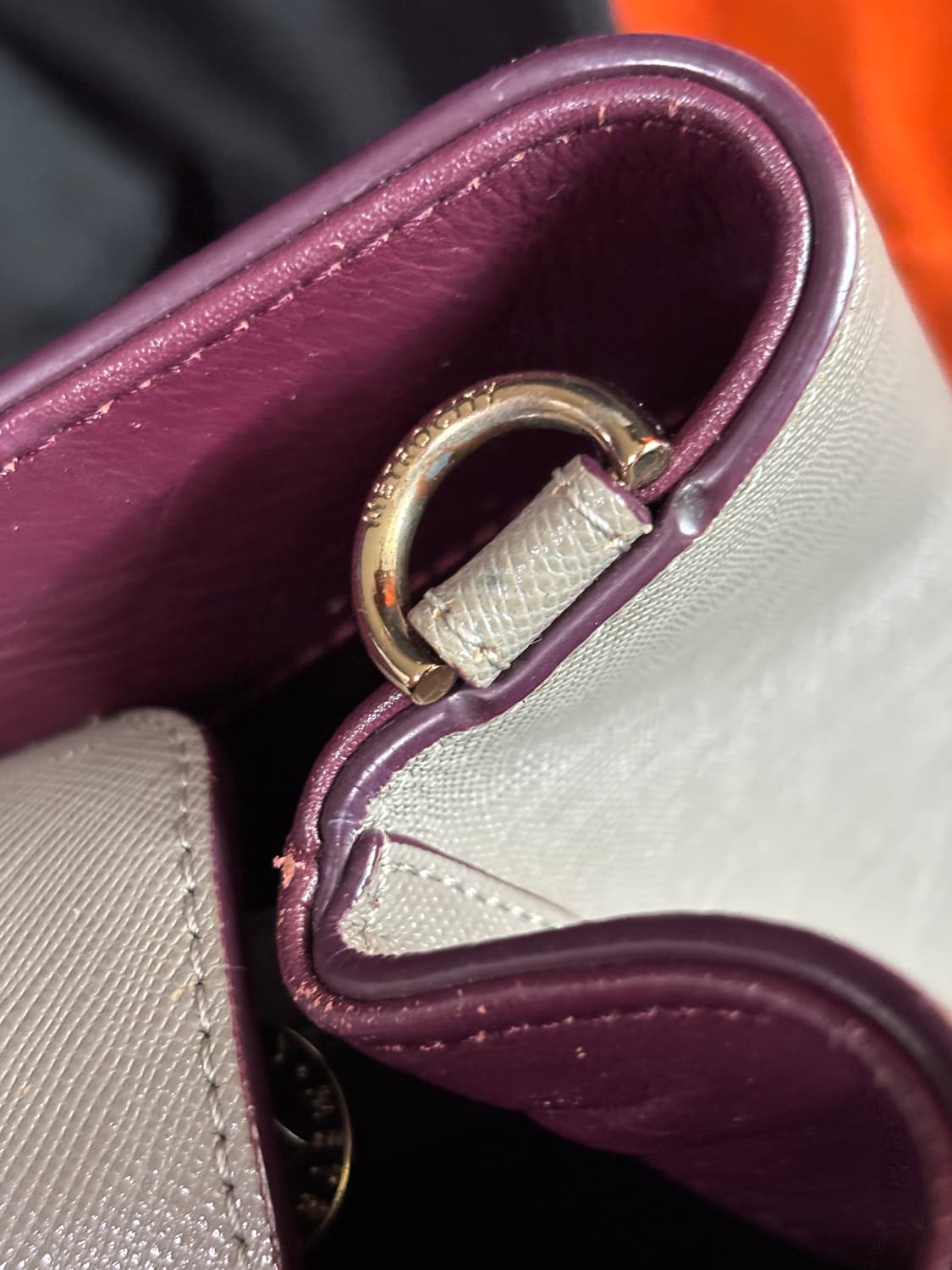 vintage metro city leather dote bag  상품이미지7