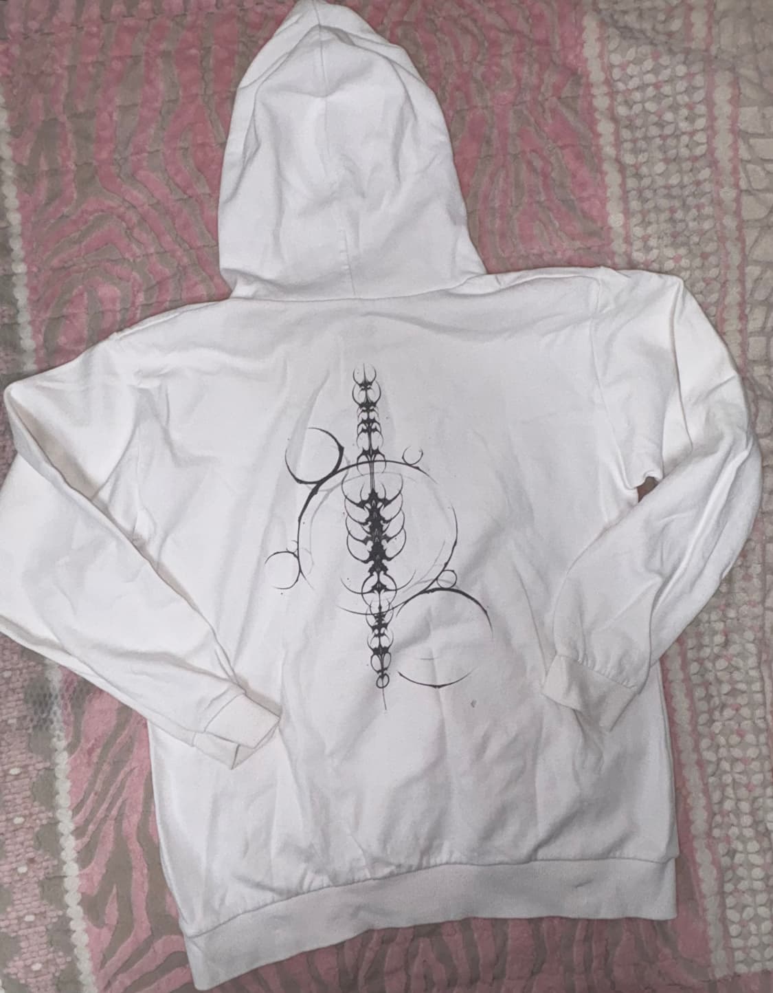 흰색 후드티 , 트레이닝 , 봄 가을 겨울 상품이미지1