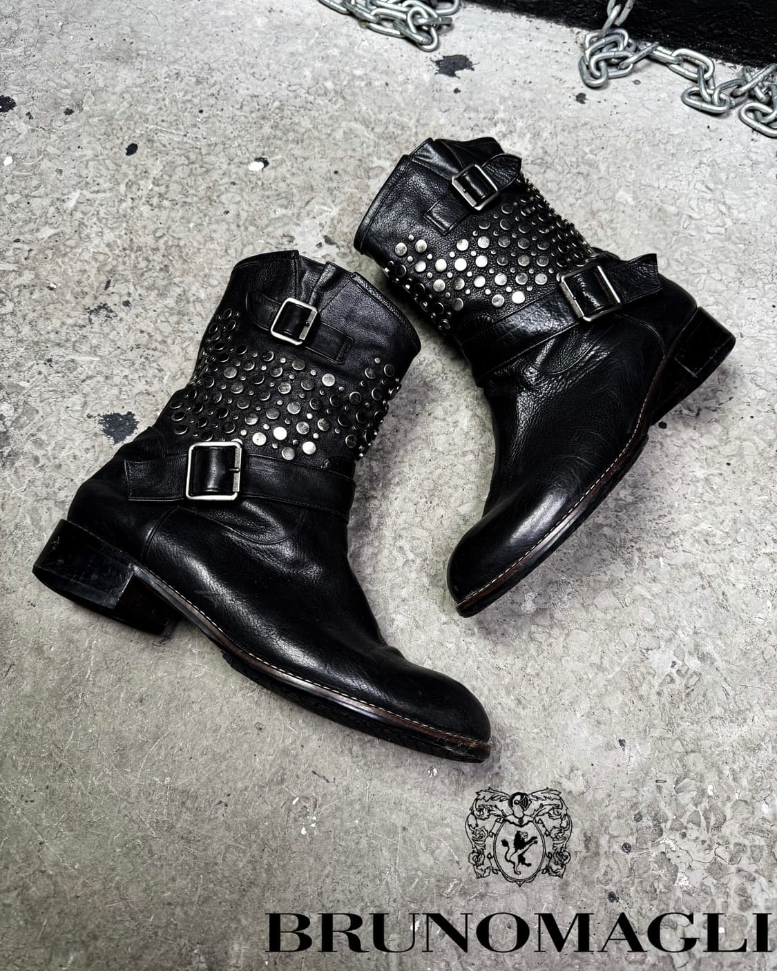 Bruno Magli – Studded Engineer Boots 상품이미지1