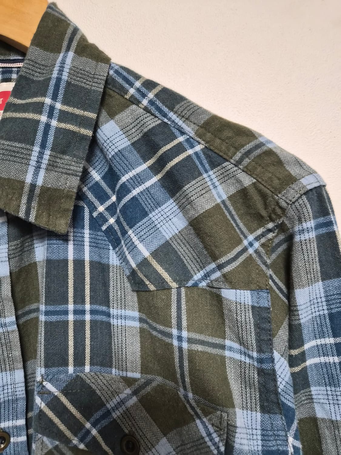 랭글러Wrangler 체크 웨스턴 셔츠 M사이즈 - S339 상품이미지3