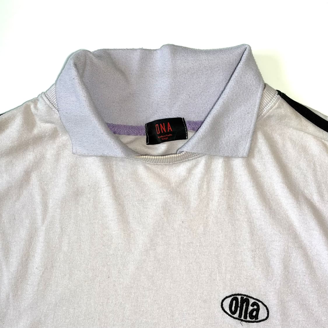 ONA 라이트 퍼플 PK반팔셔츠 L 상품이미지3