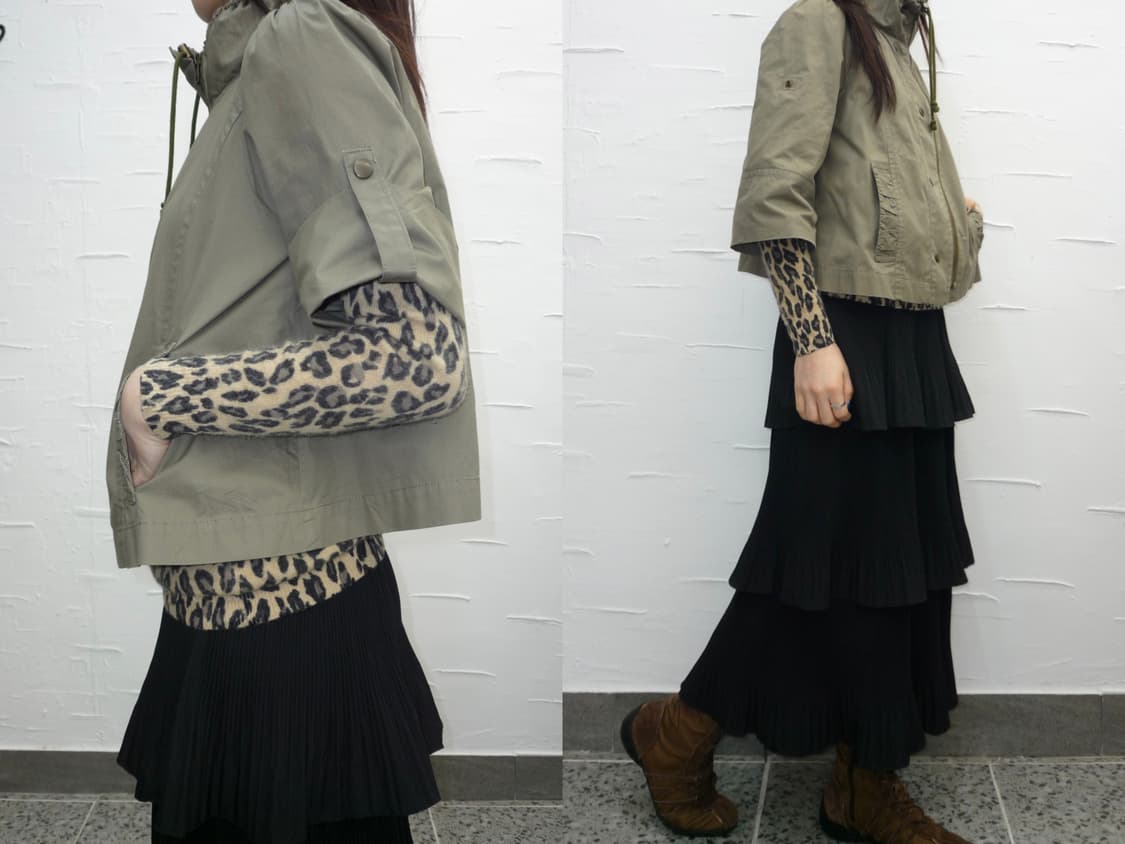 two way cropped safari jacket 상품이미지1