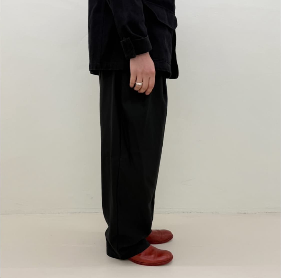 카미엘 포트젠스 울 와이드 수트 팬츠 상품이미지3