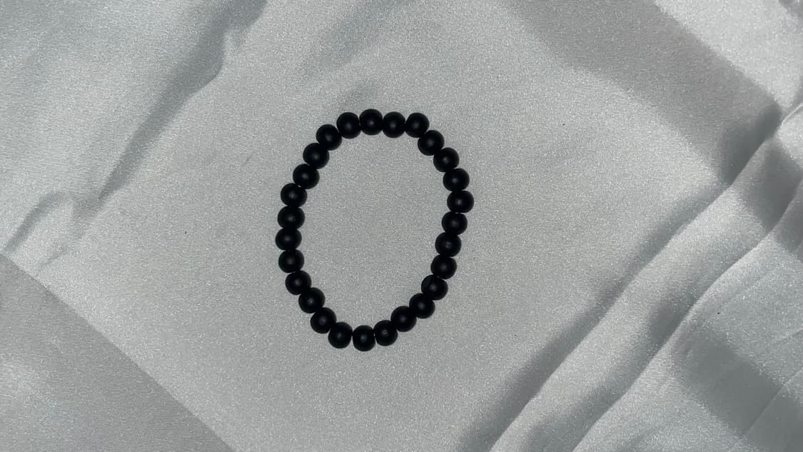 다크 우드볼 라운드 팔찌 상품이미지2