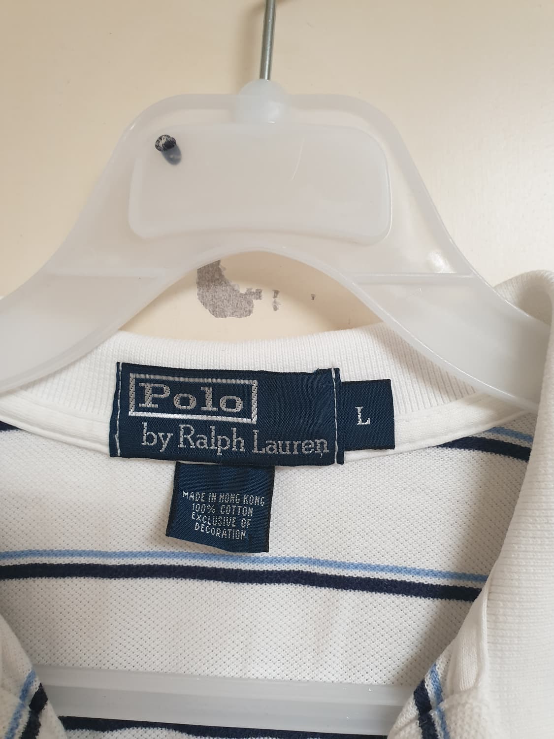 [남성] 폴로 랄프로렌 정품 스트라이프 카라티 L 상품이미지3
