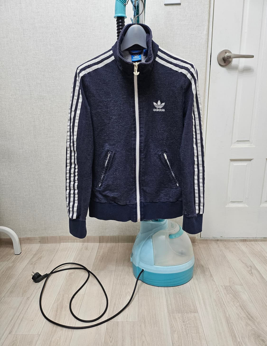 (95~100) ☆초대장급☆ 아디다스 파이어버드 데님 백로고 트랙탑져지 상품이미지1