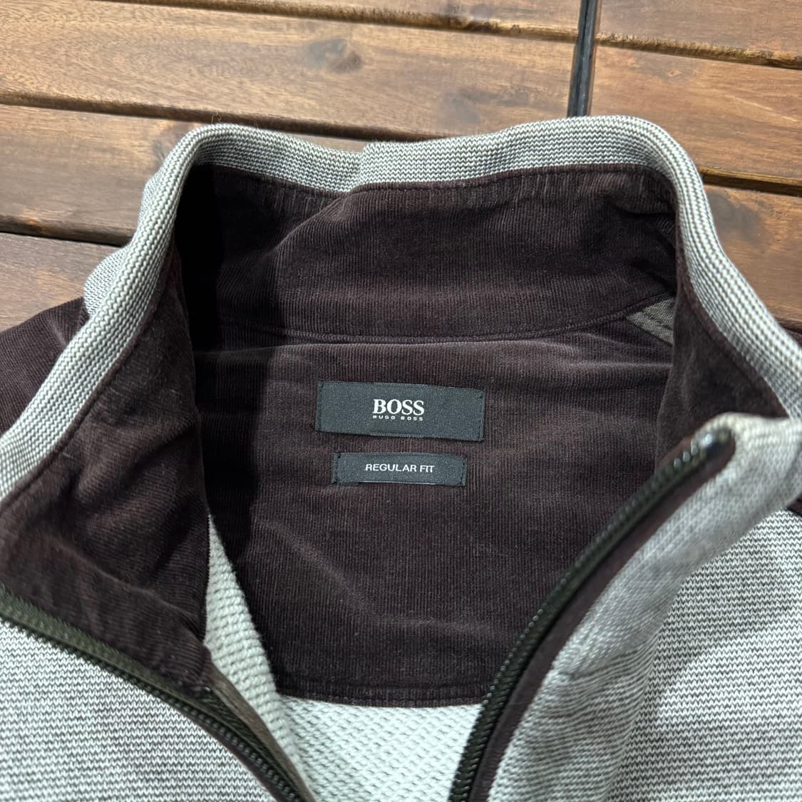 휴고보스 엘보패치 스웻 집업 (S) 상품이미지5