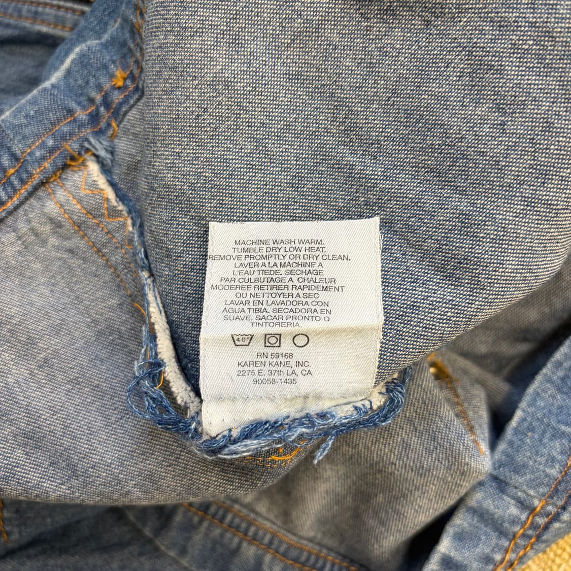 Karen Kane 데님 블루종 자켓(L) 상품이미지8