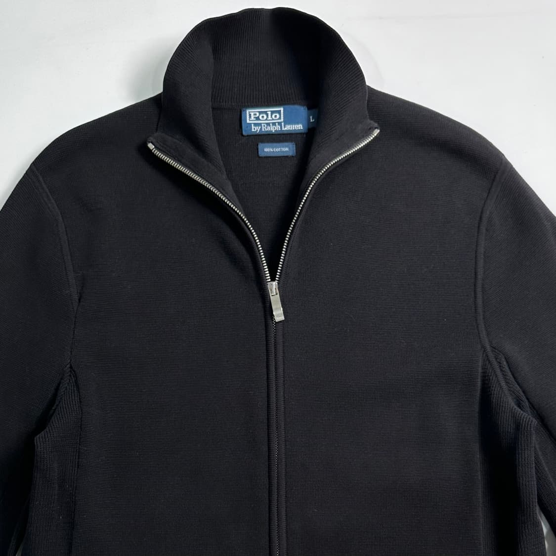 폴로 랄프로렌 블랙 코튼 니트 집업  상품이미지2