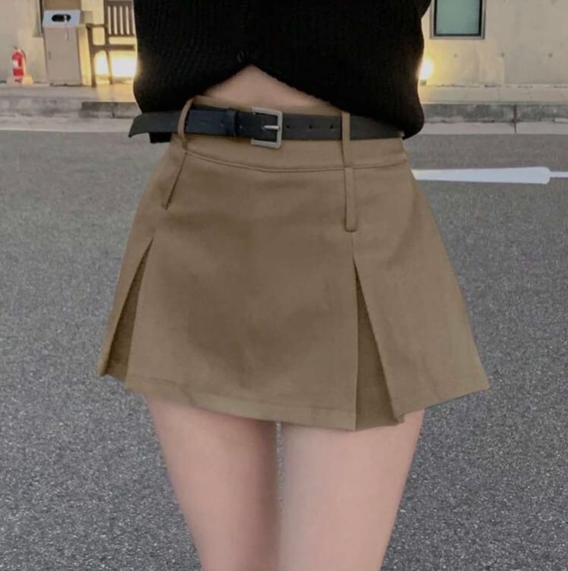 쉬인 베이지 치마 상품이미지1