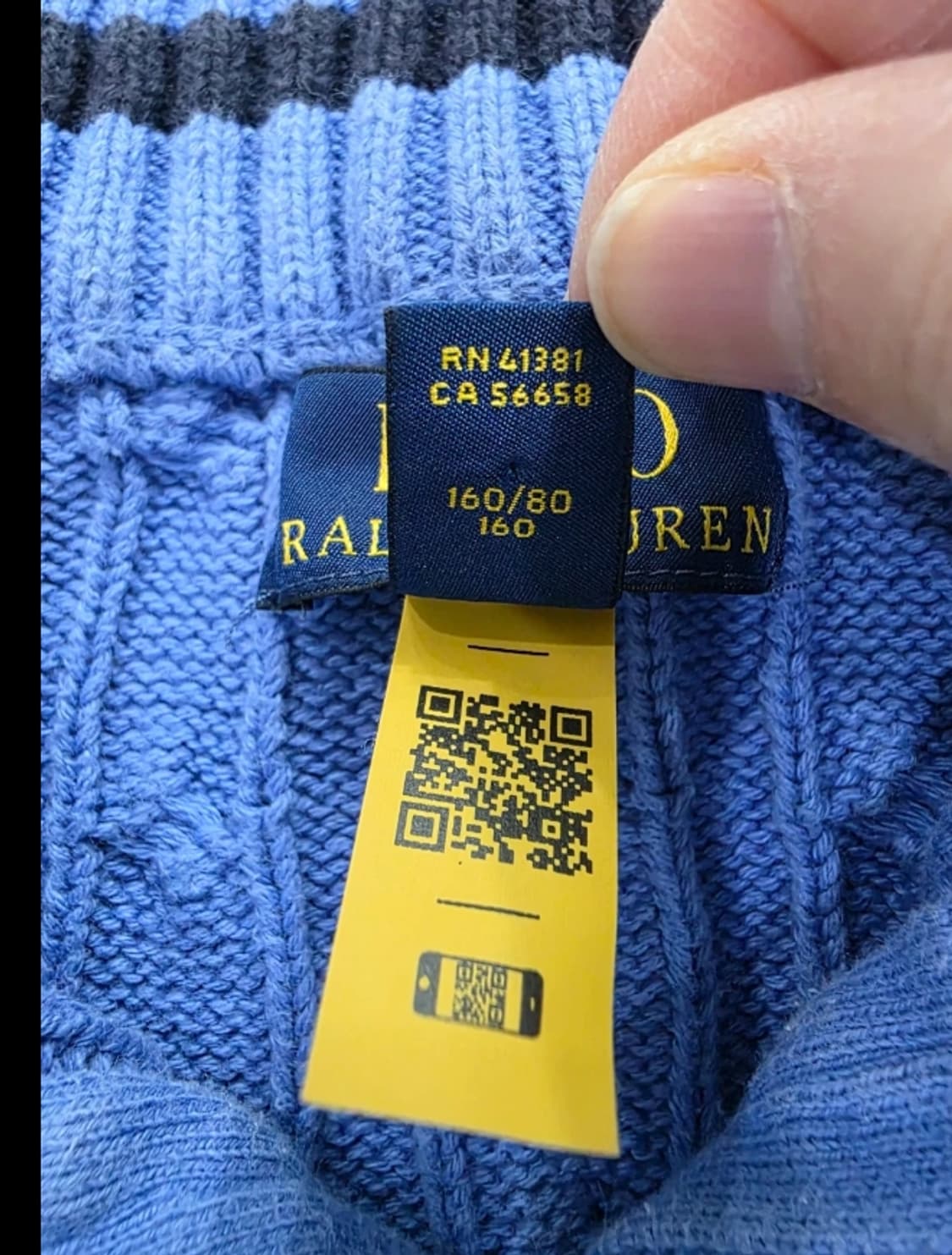 신형 폴로 랄프로렌 반집업 니트 55반 상품이미지3