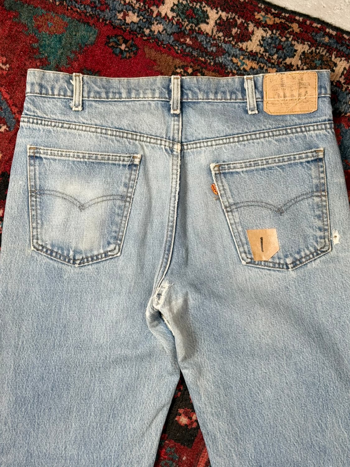 80's USA 빈티지 리바이스 517 오렌지탭 체인스티치 상품이미지6