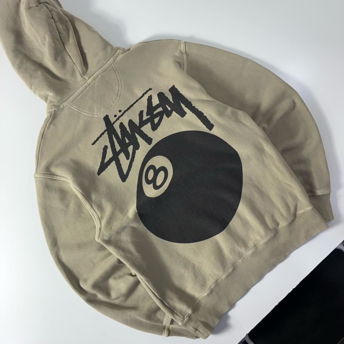 Stussy  스투시 8볼 피그먼트 다이트 베이지 후드티  상품이미지1