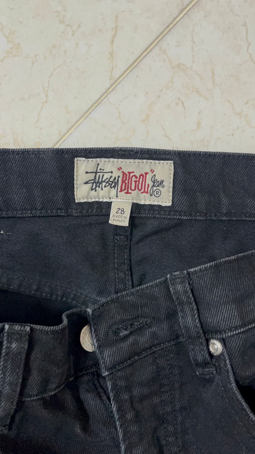 stussy 스투시 빅올 진 데님 블랙 상품이미지3