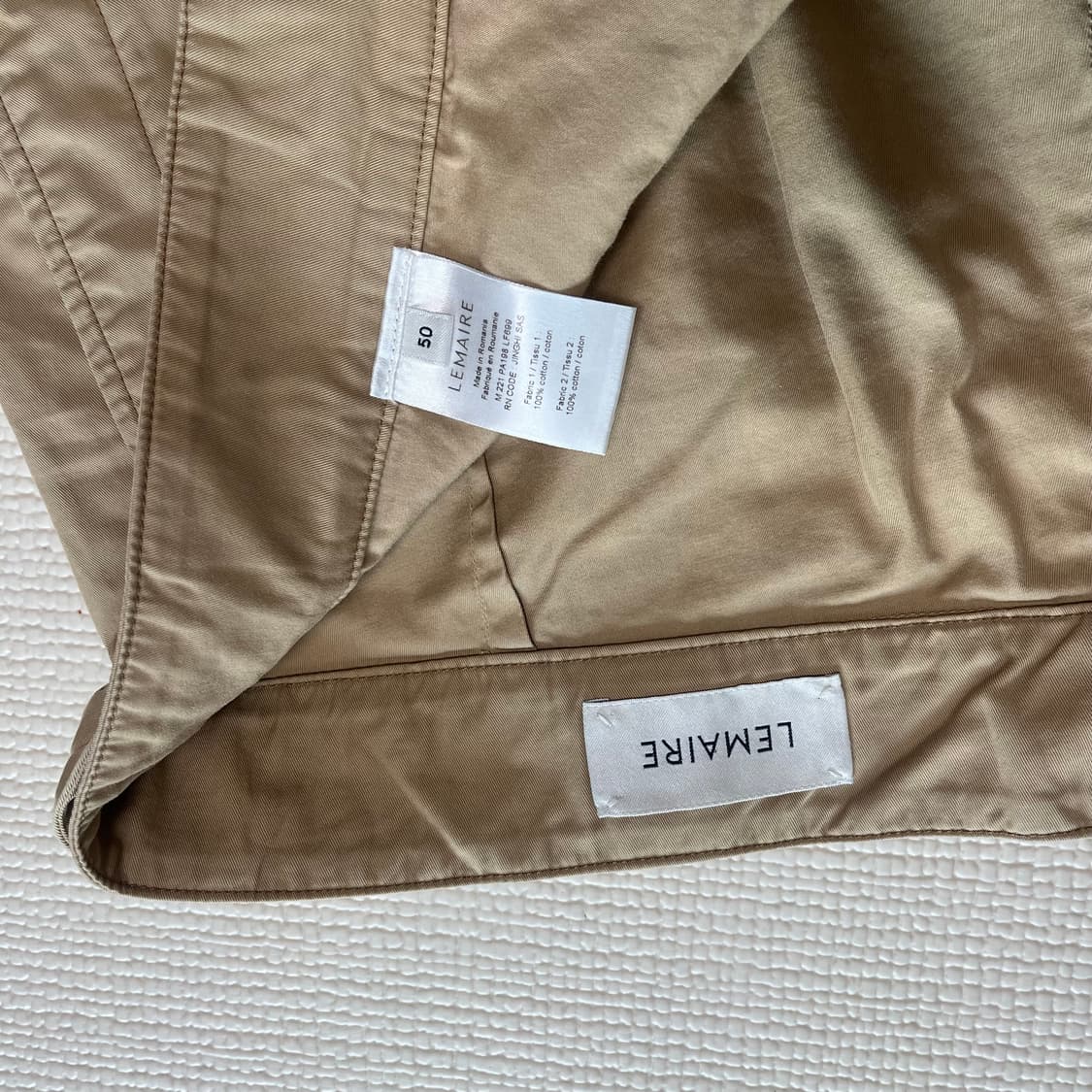 [50] 르메르 벨티드 쇼츠 베이지 상품이미지3