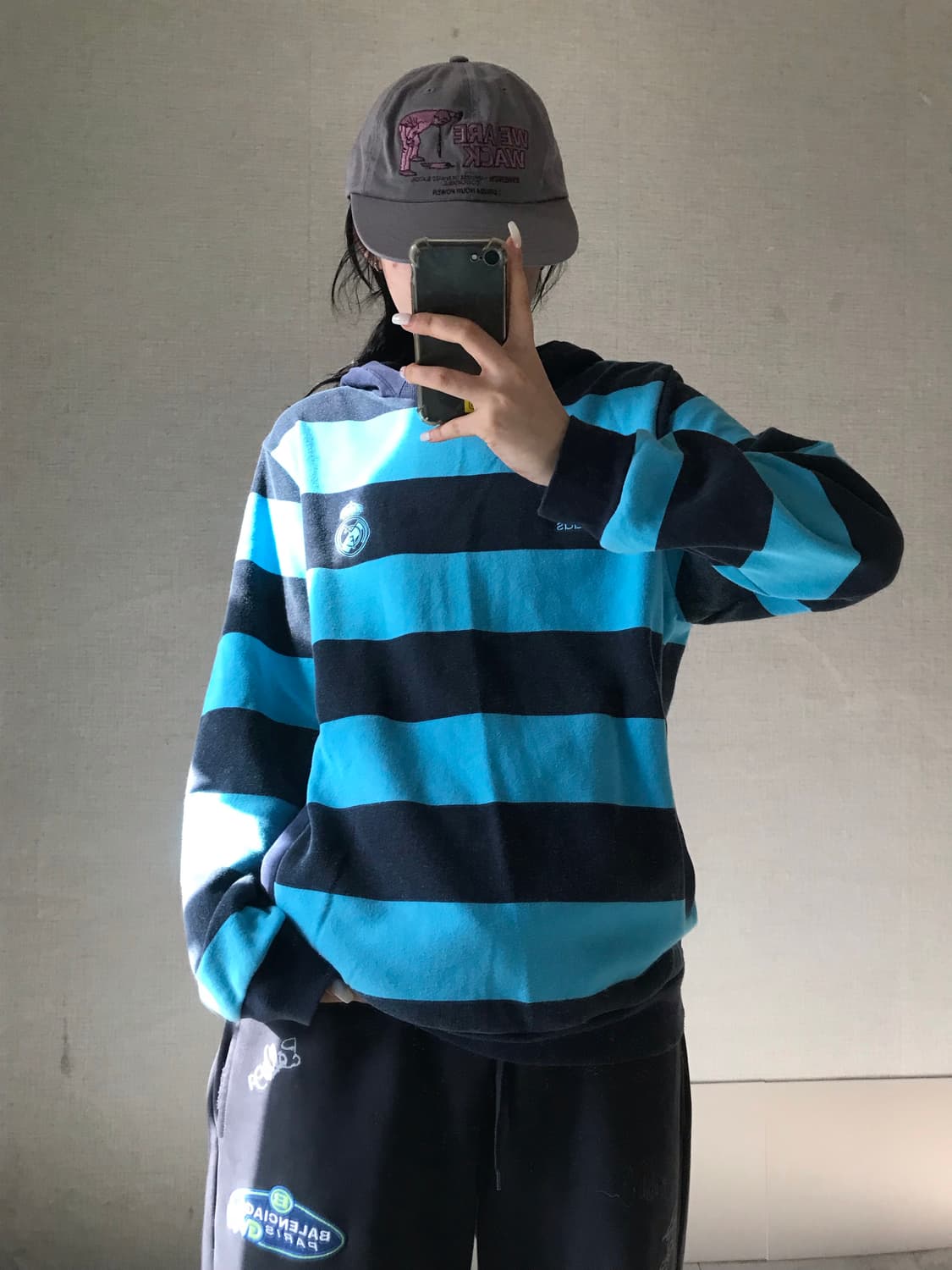 아디다스 레알마드리드 스트라이프 후드티 상품이미지2