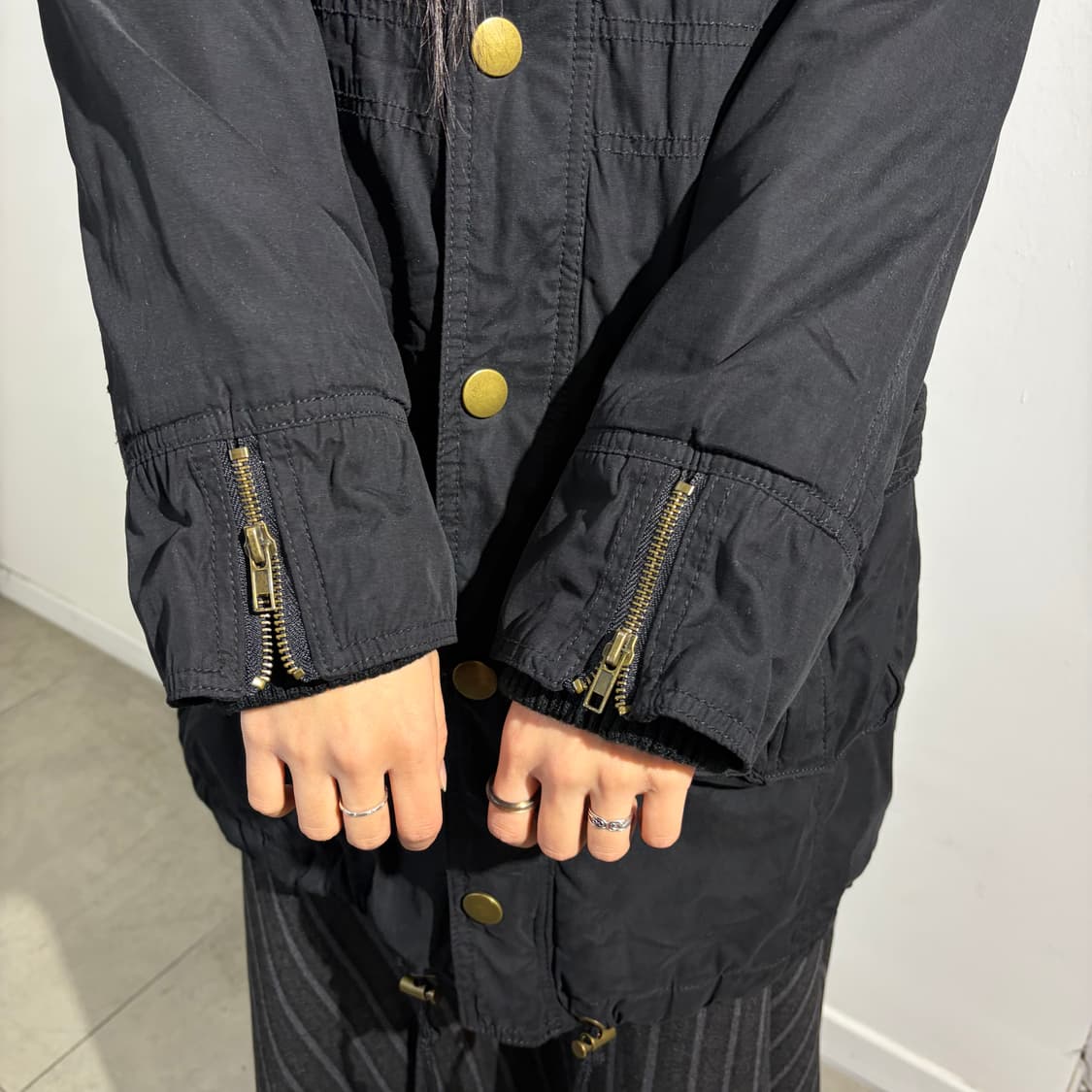 Colza 검정 야상 자켓 상품이미지4