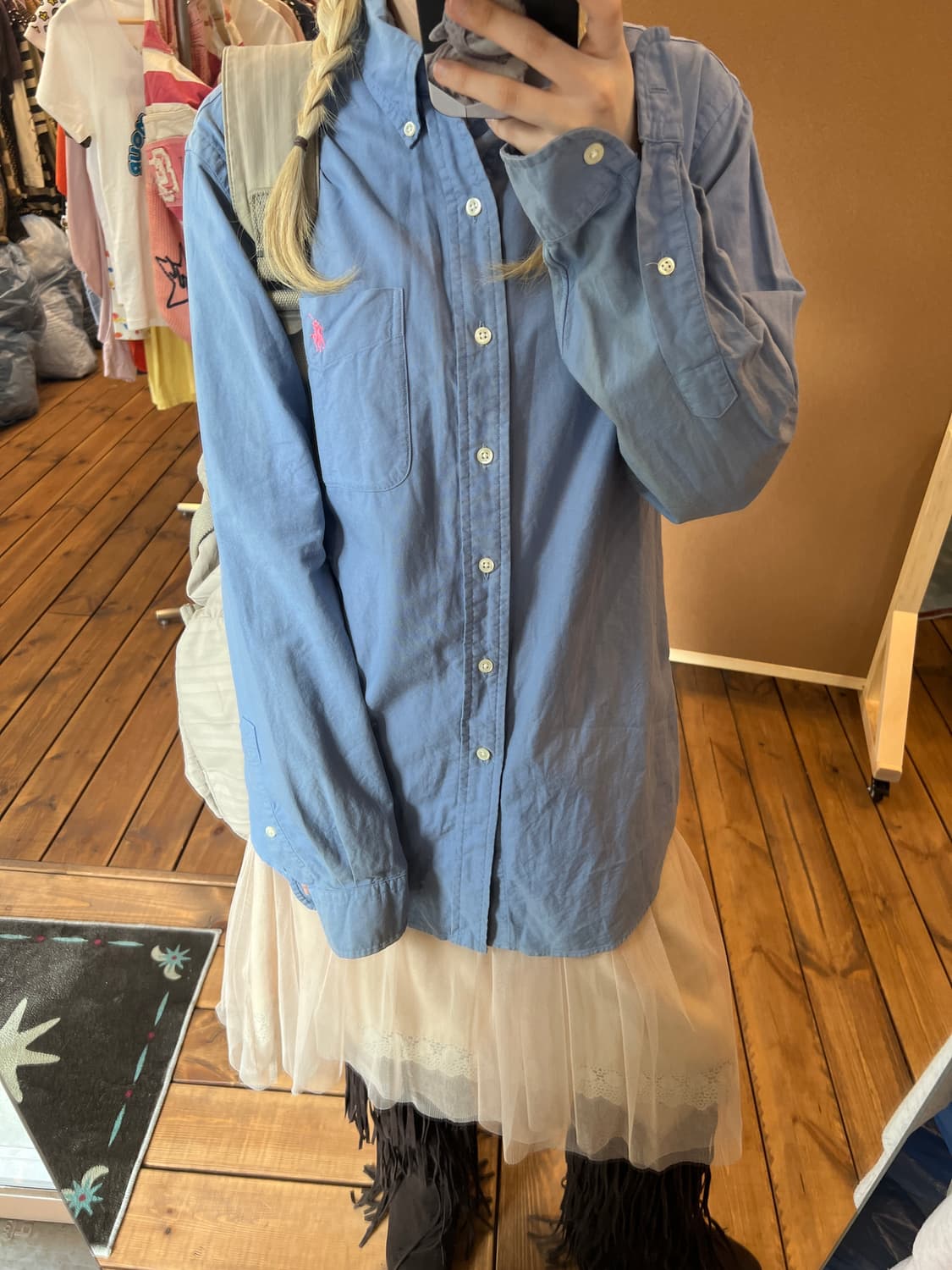 폴로 그레이시블루 셔츠 상품이미지3