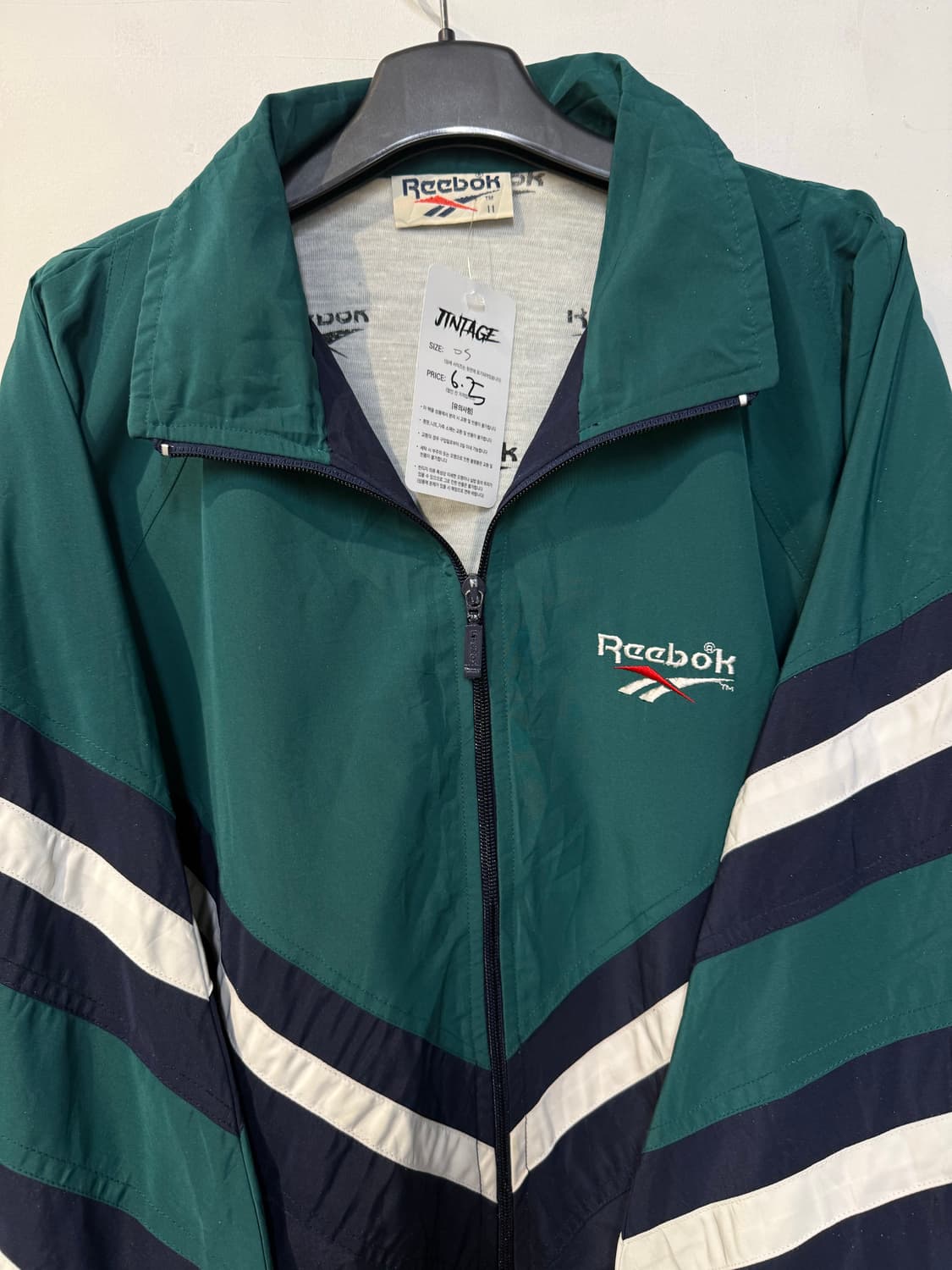 리복 그린 올드스쿨 바람막이 상품이미지2