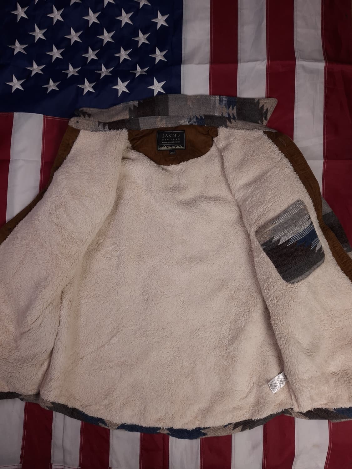 새제품 JACHS 아즈텍 패턴 셔츠 자켓 상품이미지7