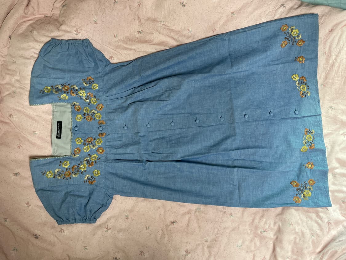 빈티지 자수원피스 상품이미지1