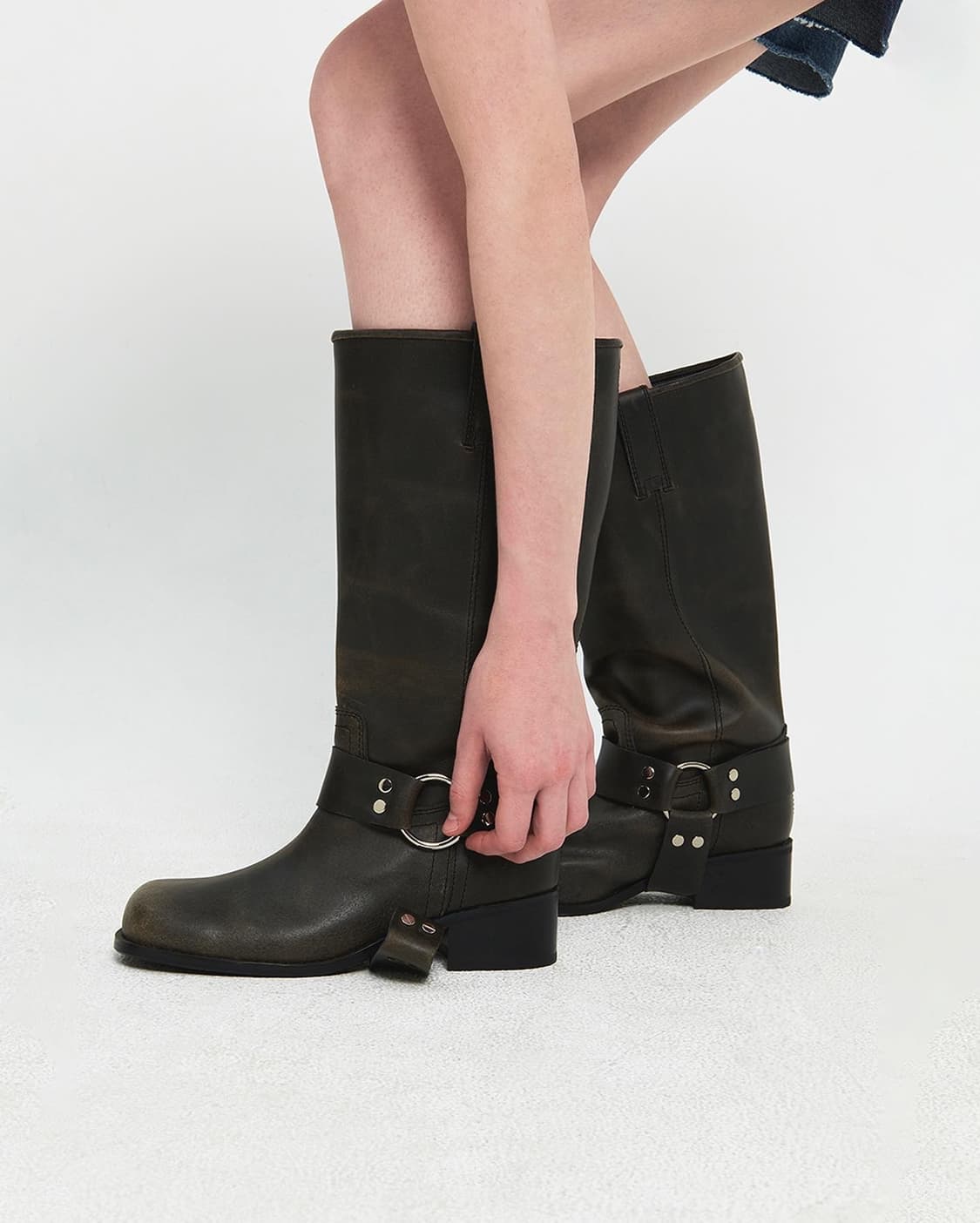 기호 바이커부츠 다크 브라운 245 판매 상품이미지5