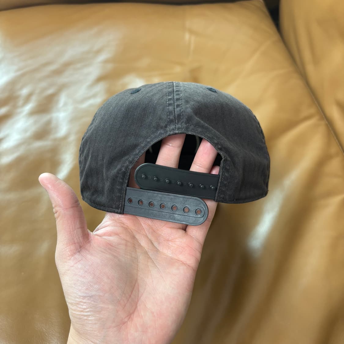 RRL 더블알엘 랄프로렌 폴로 윙로고 6패널 볼캡 모자 워시드 블랙 상품이미지7