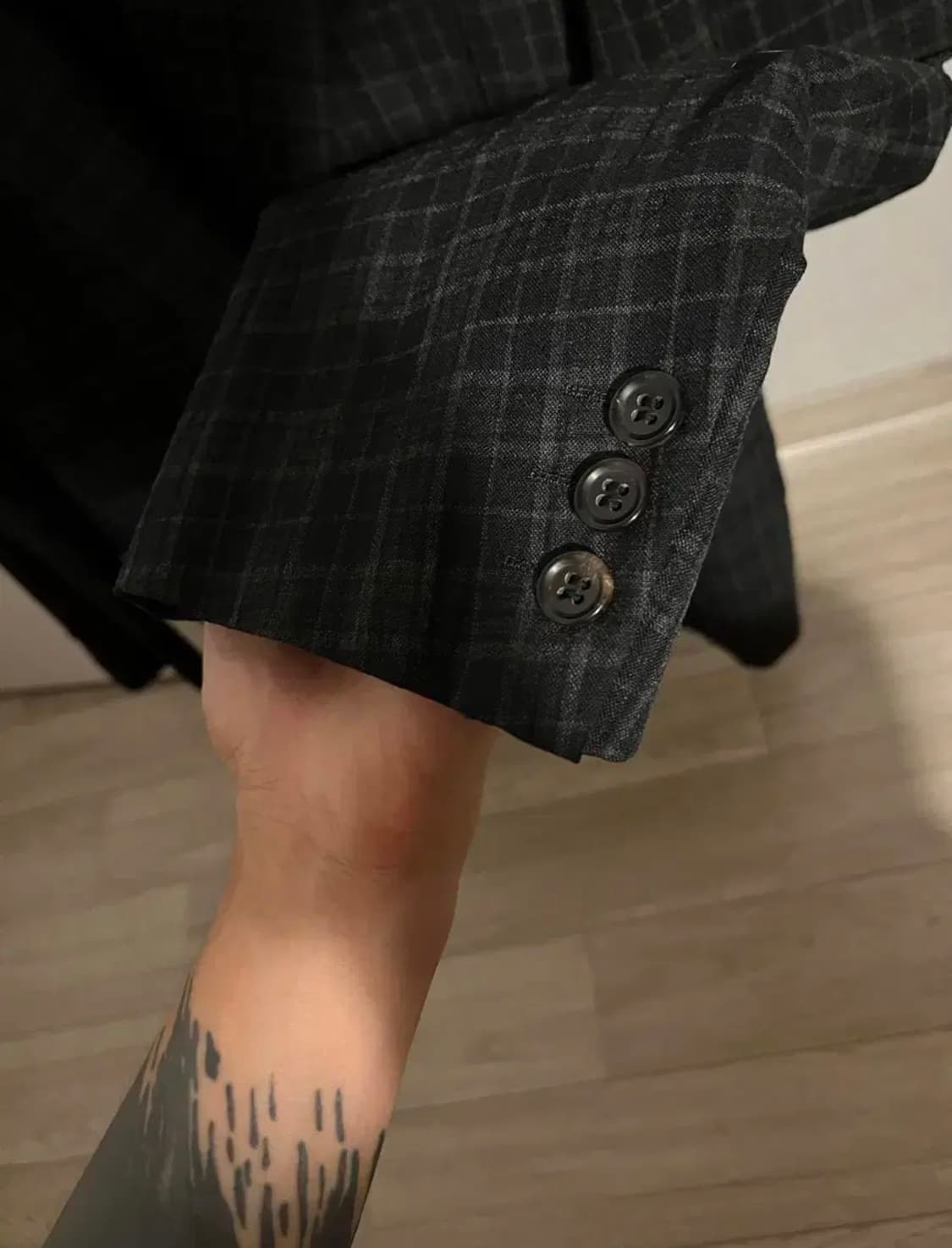 꼼데가르송 옴므 아카이빙 체크 블레이저 상품이미지4