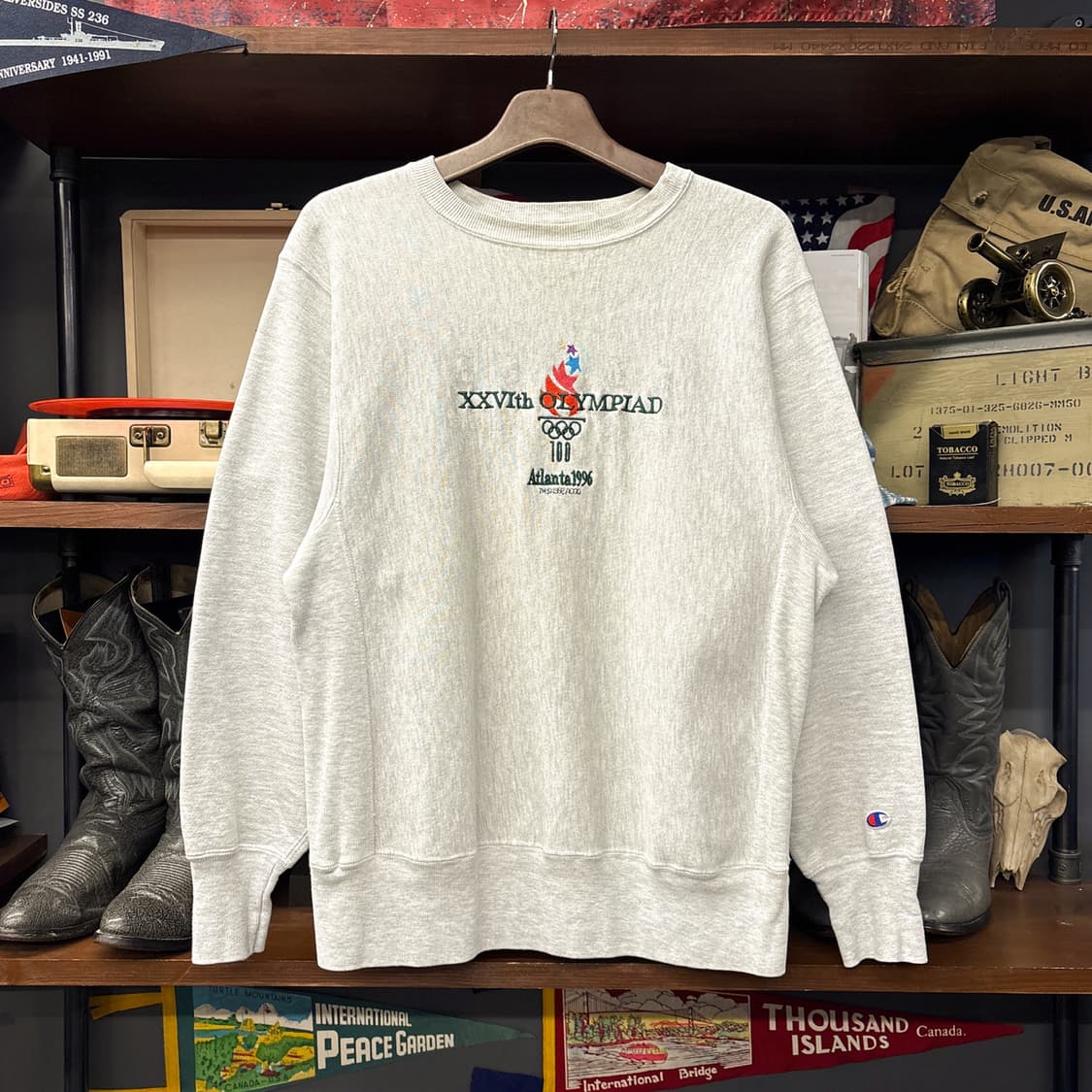 90s 챔피온 리버스위브 '96 애틀랜타 올림픽 수베니어 스웻 N1216 상품이미지1