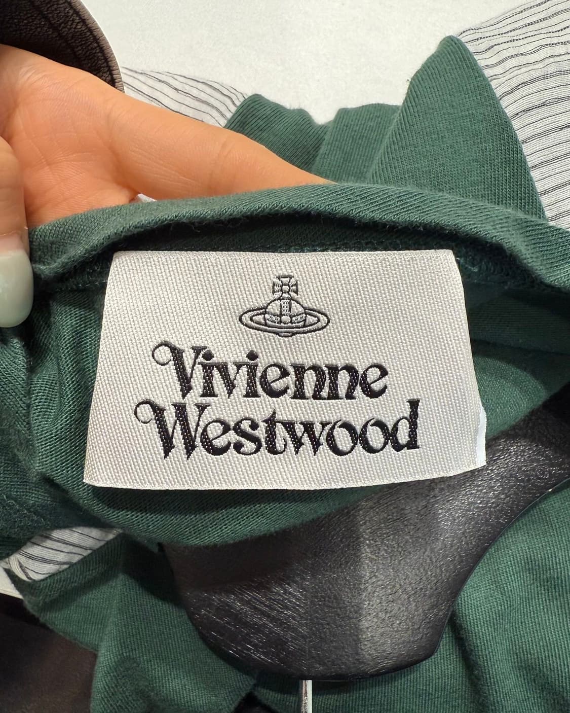 비비안 웨스트우드 그린 스트라이프 롱슬리브  상품이미지8
