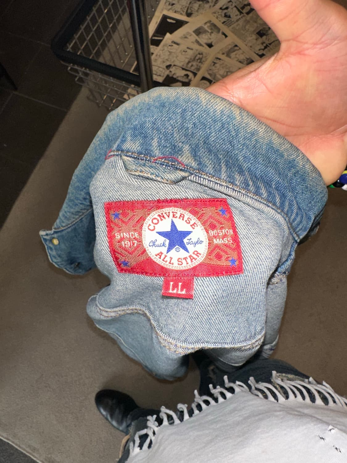90‘s Converse 3-type denim washed jacket 상품이미지9