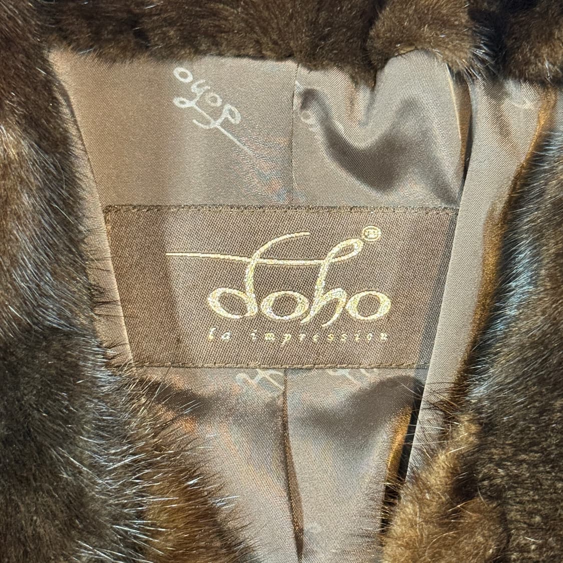 S) DOHO 브라운 밍크 숏 코트 퍼 자켓 상품이미지7