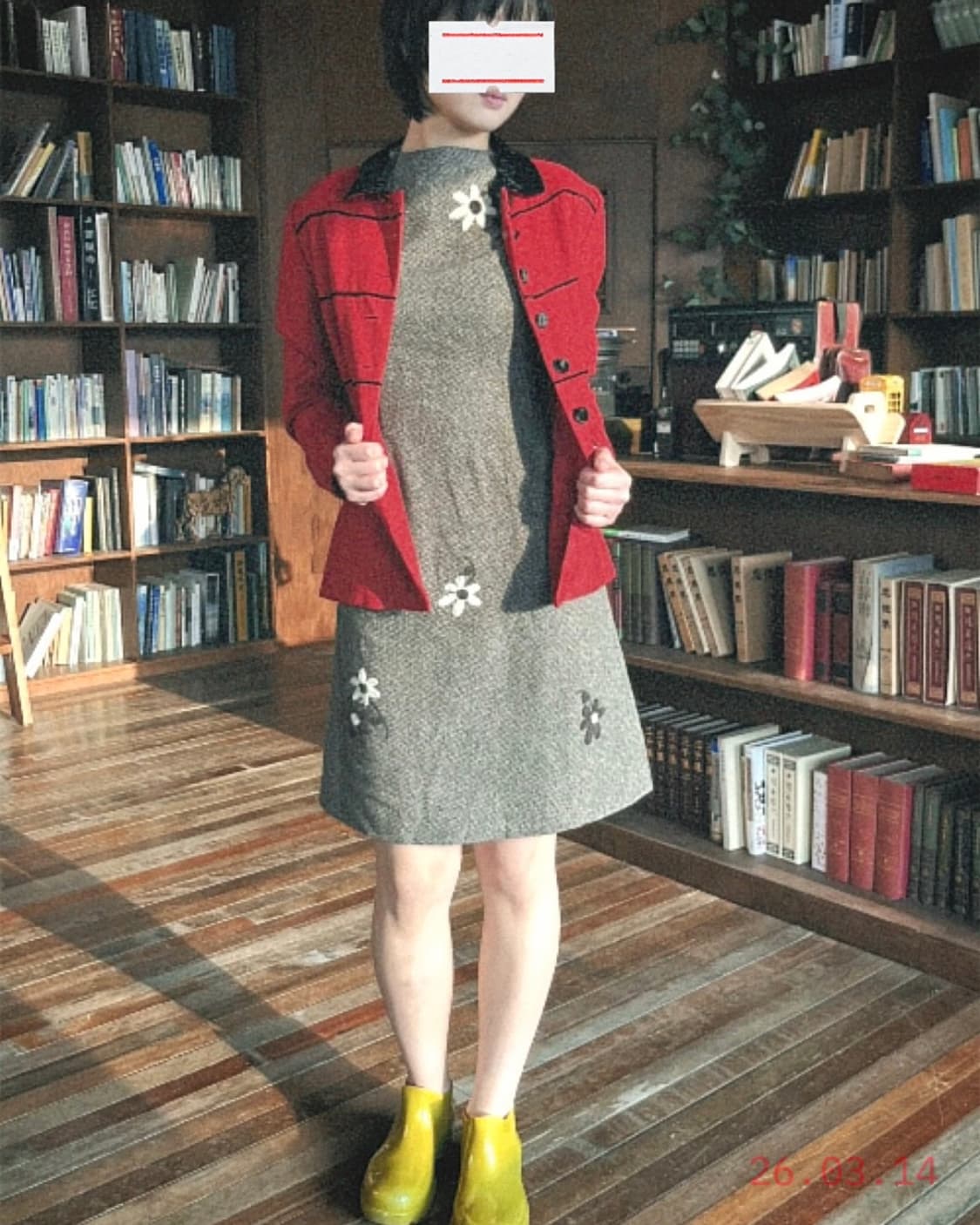 Floral Grey Dress 플로럴 그레이 드레스 상품이미지4