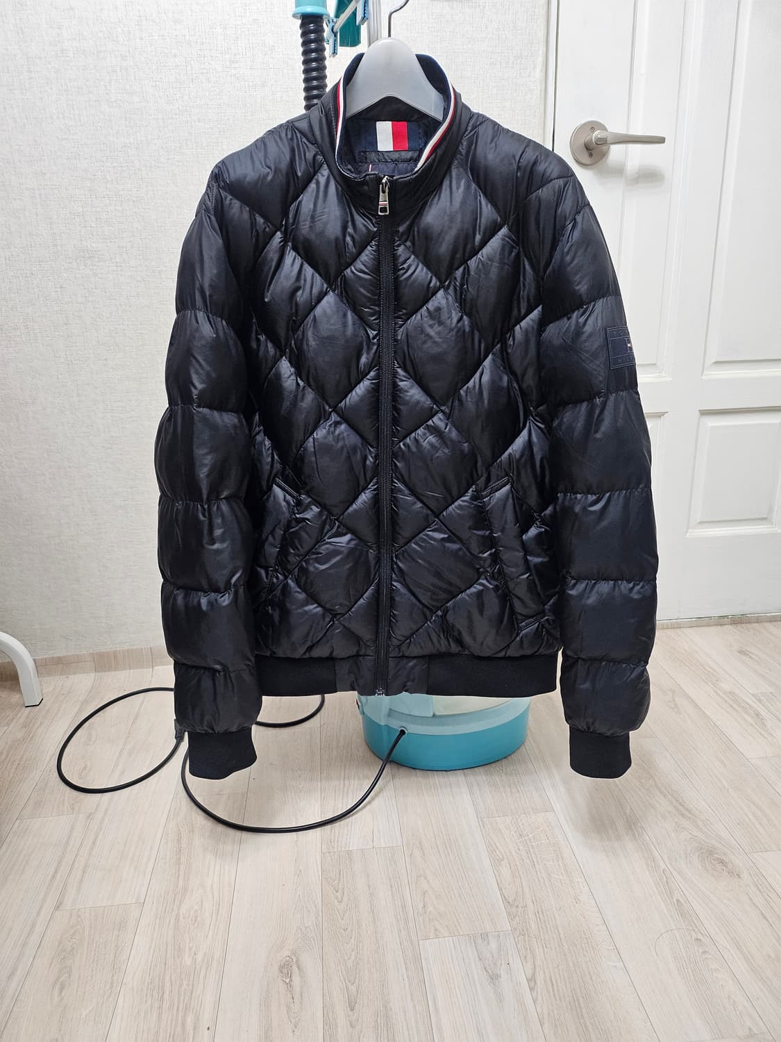 (95~100)M ☆초대장급☆ 타미힐피거 [블랙] 퀼팅자켓패딩 상품이미지1