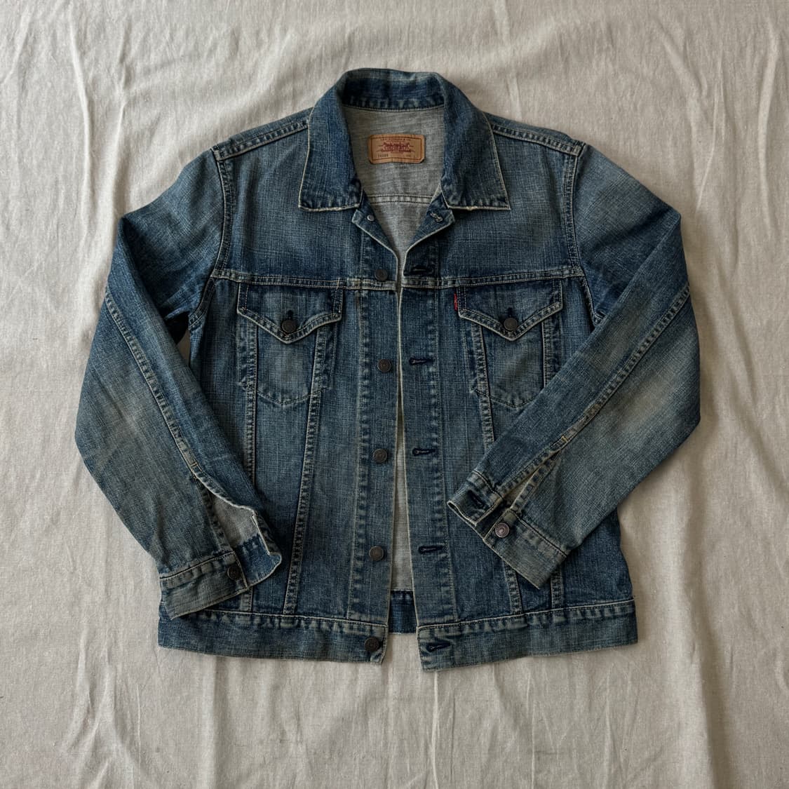 리바이스 90s 재팬 녹워싱 데님자켓 L 상품이미지1