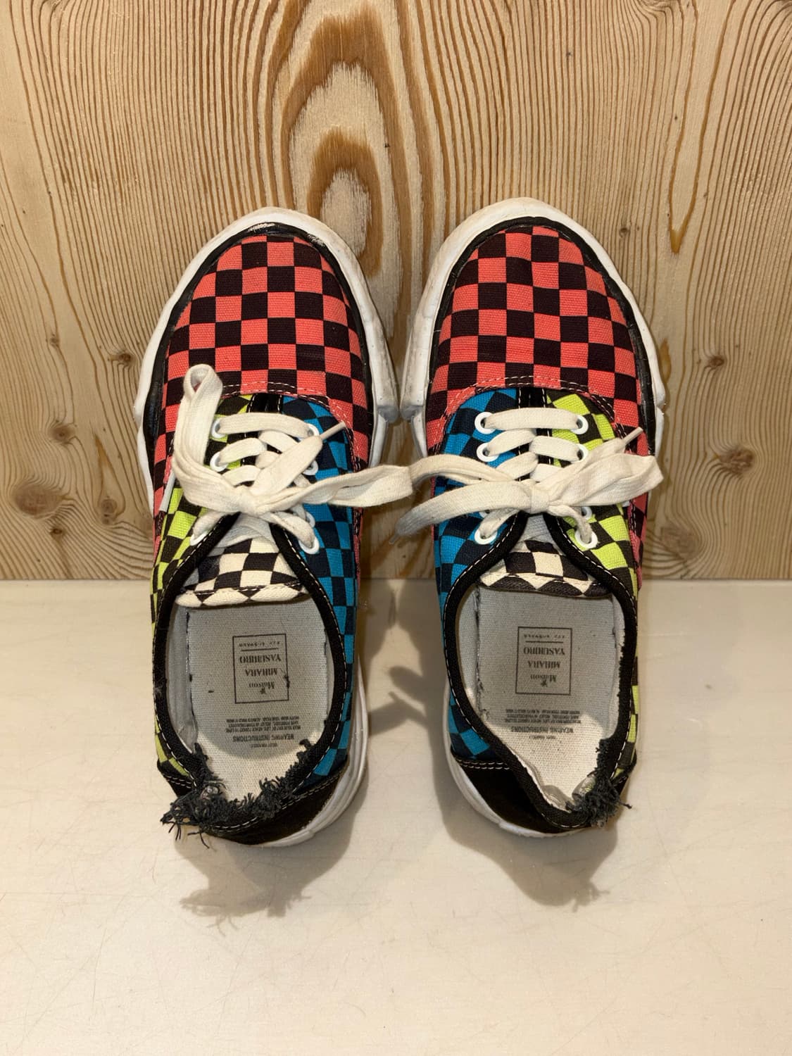 미하라야스히로 체커보드 스니커즈 상품이미지5