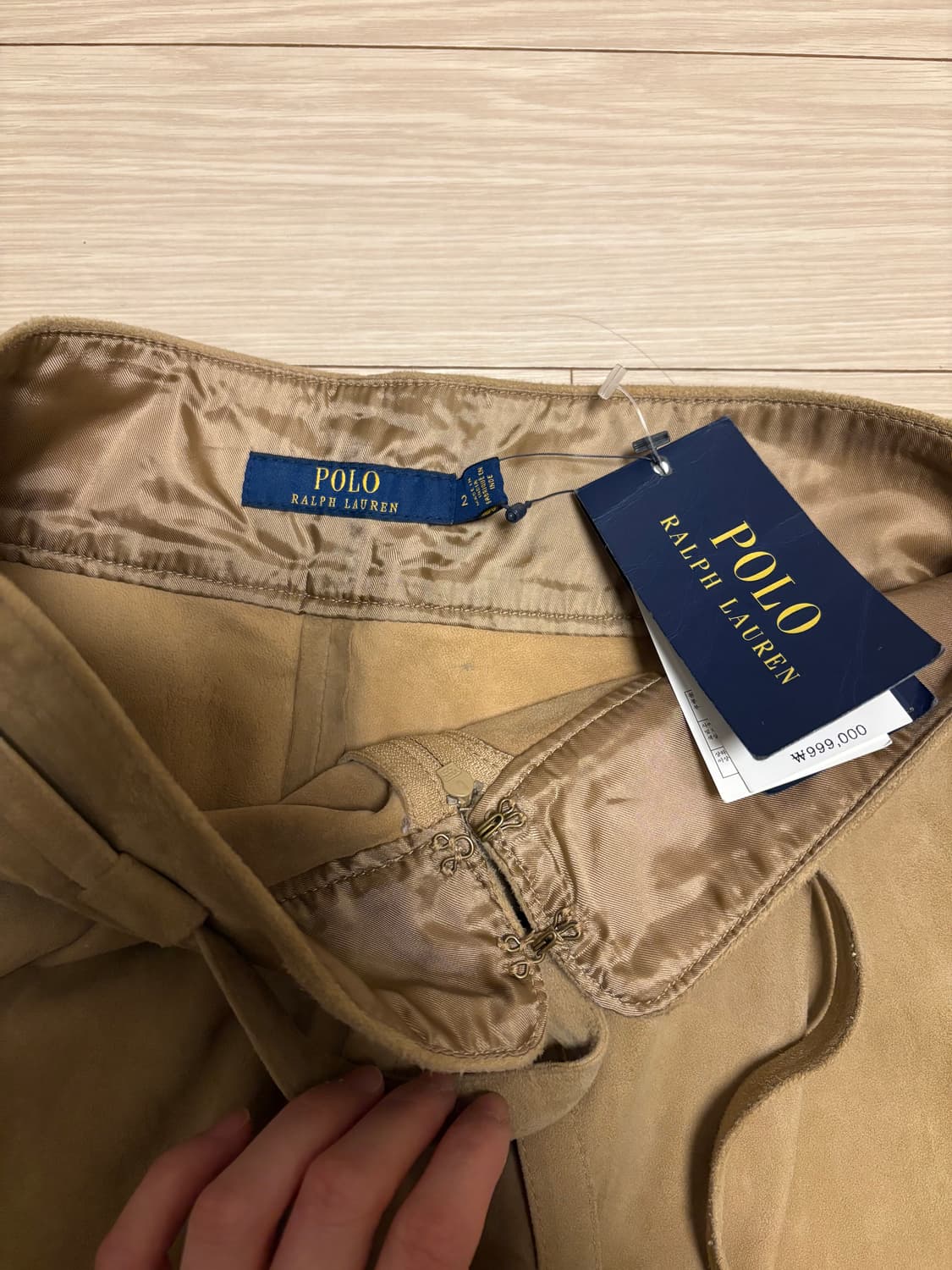 폴로랄프로렌 고트스웨이드 스커트  상품이미지5